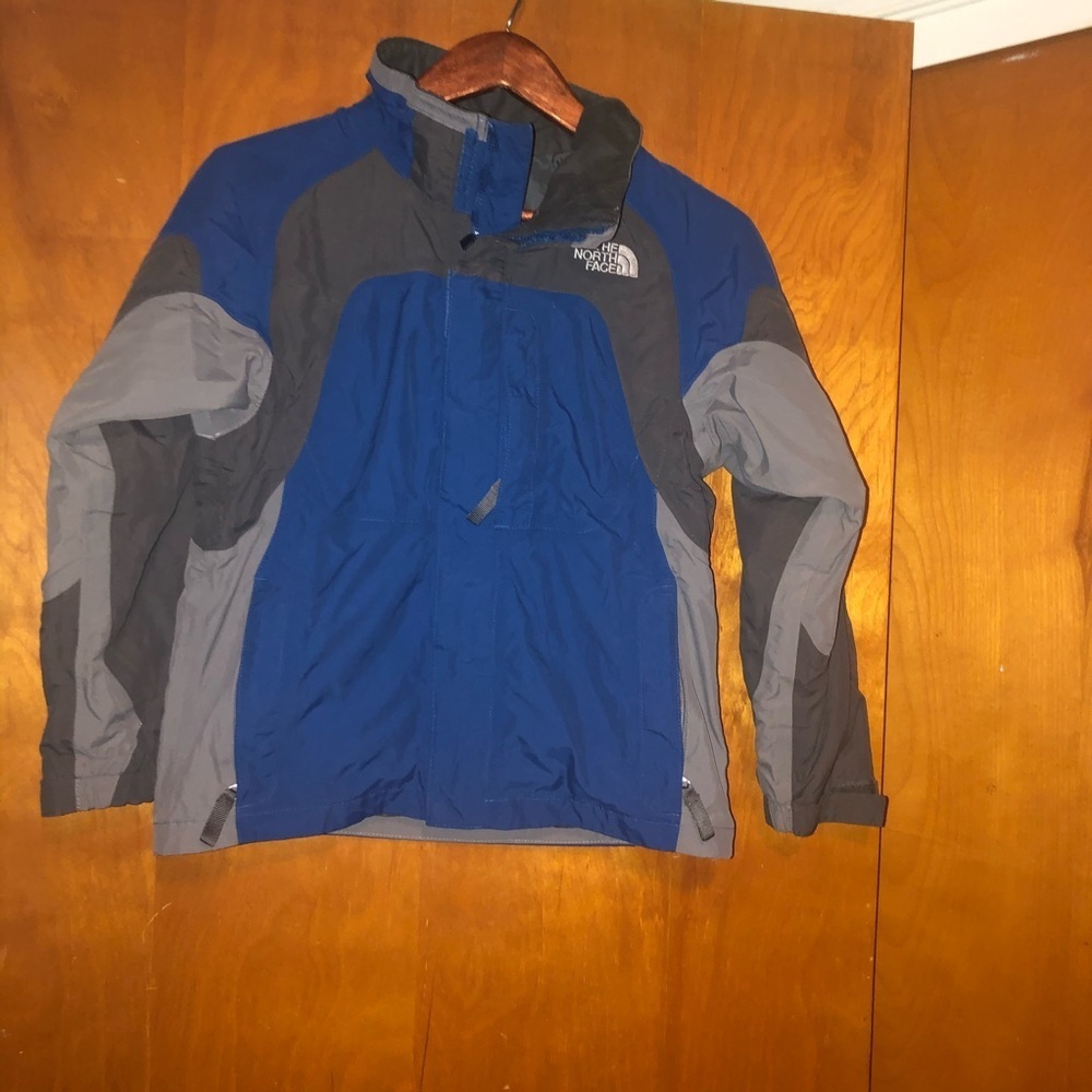 kids north face blue jacket Boys M
